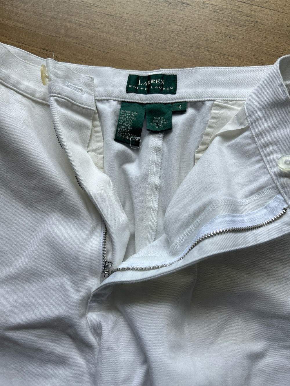 Lauren Ralph Lauren White Women’s Bermuda Shorts